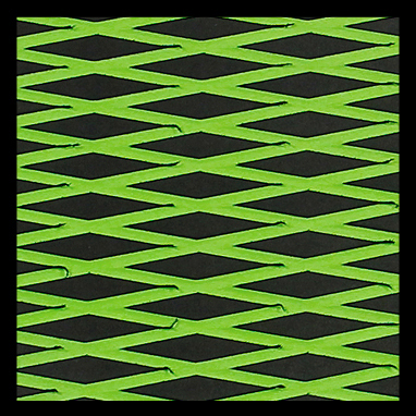 Black on Lime Green